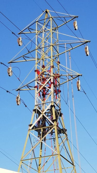 Tower Raising on a 115kv Tower